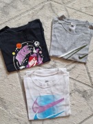 3 ORYGINALNE koszlki/ T-shirt baweniane dla dzieci NIKE roz 128-137