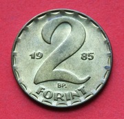 2  Forinty  1985  r  -   BP  Węgry   Herb    stan !!!