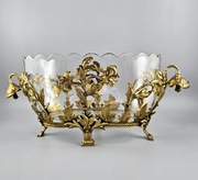 Żardiniera secesyjna -  brąz złocony - pocz XX w.