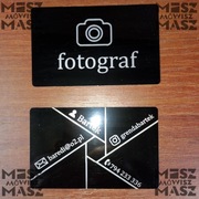 Wizytówki aluminiowe trwałe grawer 50 szt projekt2026 #MiszMówiszMasz