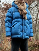 Emporio Armani Puchowa kurtka kamizelka 2w1 niebieska bardzo ciepła