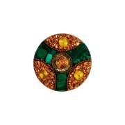 Orgonit Odpromiennik na Telefon Smartfon Malachit Oliwin Miedź Spirale