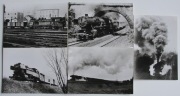 Parowozy - 5 pocztówek, zdjęcia, Niemcy lata 1960