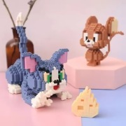 Zestaw Klocków Tom i Jerry 1449 Elementów Zabawki dla Dzieci