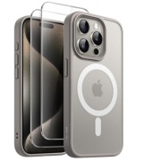 Etui JETech iPhone 15 Pro MagSafe szkła 2 sztuki