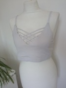 Damski elastyczny top stanik sportowy r M