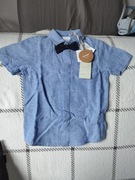 Koszula z muchą, 92 cm, bawełna z lnem, Smyk, nowa