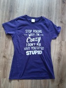 T shirt damski fioletowy nowy