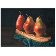 Osobiście Malowany Obraz [Akwarela] - A4 - "Pears/Gruszki"