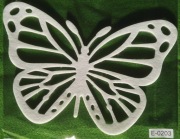 Motyl biały z filcu, motylek, ozdoba do okna 1 szt