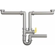 Franke Zestaw mostek z syfonem 1 1/2" do podłączenia 2 komór 112.0048.805