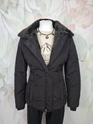 Kurtka Armani Jeans stylowa zimowa brązowa autumn M futerko 