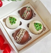 Czekoladowa kula bomba do mleka z piankami 4sztuki