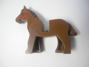 LEGO Koń brązowy 4493c01pb01 Castle Western - Większe zarysowania