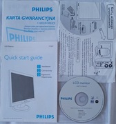 Philips 170S7 Quick start guide Karta szybkiego uruchomienia Instrukcja CD