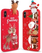 Etui bożonarodzeniowe do iPhone XS/X 5,8" 2szt. DARMOWA DOSTAWA
