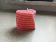 świeczka serca na Walentynki