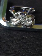 Kolczyki damskie z cyrkoniami S925.