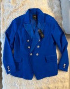 Żakiet chabrowy elegancki  NOWY UK 18 r 46 Komunia