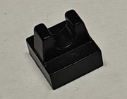 Lego 15712 płytka z uchwytem 1x1 czarny - 6 sztuk !