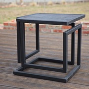 Stolik Kawowy Infinity Cube Czarny Dąb