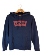 Bluza z kapturem Levis granatowa duże logo M