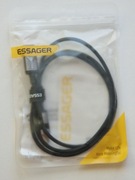 Kabel USB A do C wyświetlacz szybkie ładowanie oplot nylon wysyłka 24h