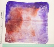 Chusteczki Mawata 100% jedwab naturalny fiol-brąz