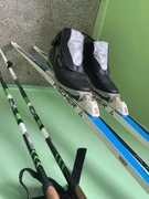 Narty Biegowe Fischer SNS Profil 185cm + Buty Meindl R39 + Kije GRATIS