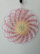 Łapacz snów Spiral ombre szydełko mandala 