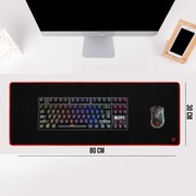 Podkładka pod mysz, Black Ultra, do gry, czarna, 80x30 cm, Defender