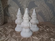 Krasnale skrzaty figurki gipsowe do malowania o wysokości 14 cm