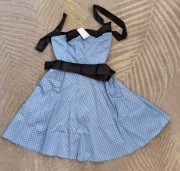 Damska Sukienka Retro w Groszki z Kokardą