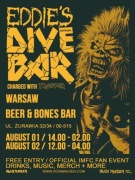 Iron Maiden Eddie's Dive Bar Warszawa Polska 2025 plakat