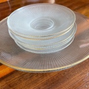 Okazja! patera na ciasto + talerzyki deserowe