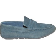 Półbuty RESERVED Skórzane zamszowe mokasyny granatowe r 40 do I Komunii