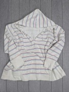 Biała bluza paski XXXL (729)
