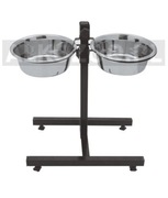 ALKO 0045 MISKI METALOWE NA STOJAKU REGU 2 x 2,8 L