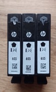 HP 655 WKŁAD TUSZ BLACK CZARNY ORYGINALNY PUSTY