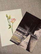 Dwa obrazki, pastelowe kolorowe printy