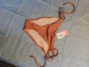 Dół bikini majtki kąpielowe wiązane pomarańczowe 40 Penti