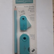 Zestaw Faber Castell Jumbo Sparkle Pearly&Sleeve turkusowy 111676