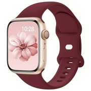 Pasek magnetyczny do iWatch 38mm 40mm 41mm Bordowy miękki i wodoodporny