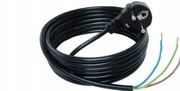 Przewód/kabel z wtyczką kątową 5m H05VV-F  3x1,5