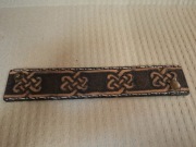 Skórzana bransoletka opaska na nadgarstek 