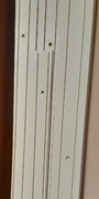 Karnisz sufitowy szyna PCV dwutorowa firany zasłon