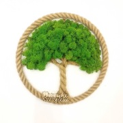 Drzewko Szczęścia Chrobotek, żywy obraz, handmade, dekoracja na ścianę 32