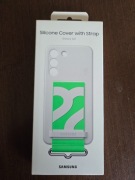 Plecki Case Silikonowe z Paskiem Samsung Galaxy S22 Białe ORYGINAŁ