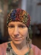 Opaska kolorowa na głowę handmade- piękne kolory !