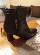 Botki skórzane. Rozmiar 37